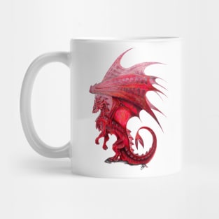 Majestic Red Fire Dragon Mug